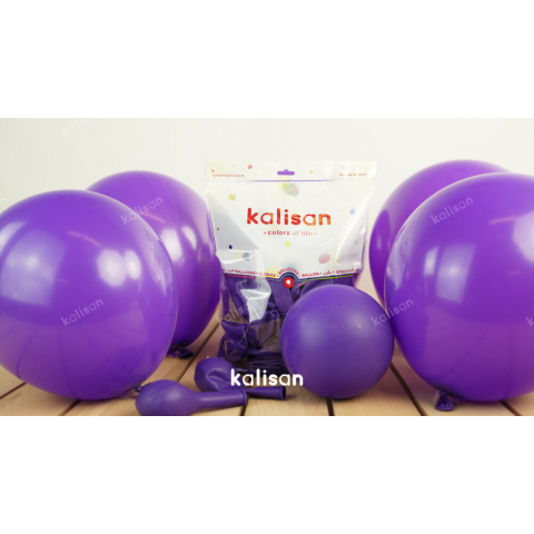 Balon Dekorasyon 12" Kalisan Mor